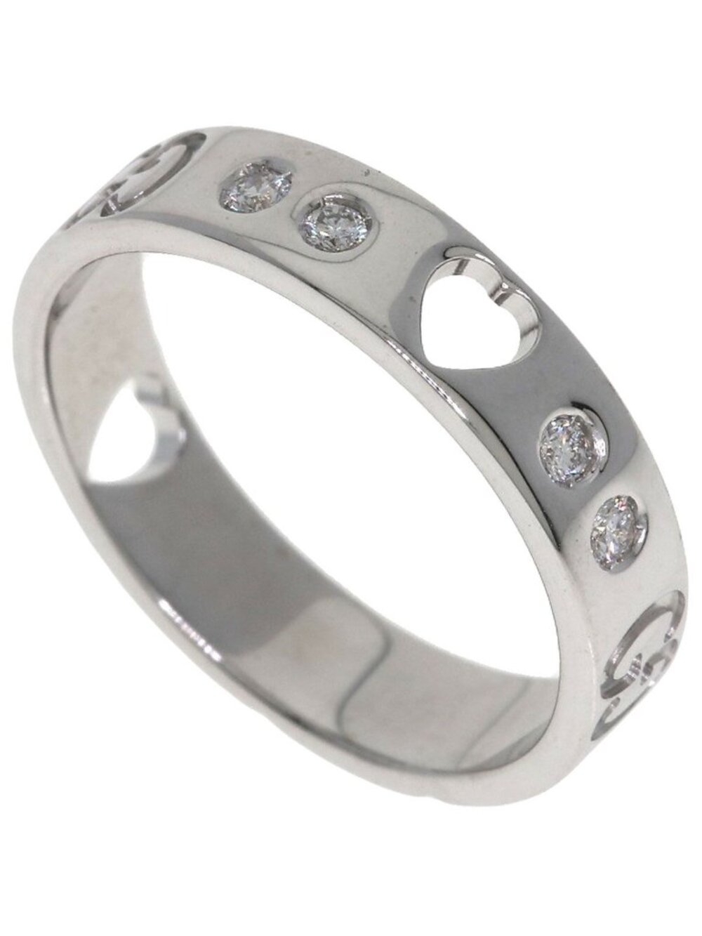 Gucci Amor Heart Diamond Ring 18k White Gold